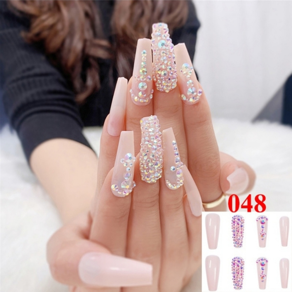 New boutique Long presson nail tips With GIFT BOX - Picture 1 of 10